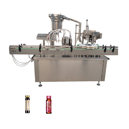 Liquid Filling Machine Manual 5ml ຫາ 50ml Liquid Filler Food Grade 30 Bottles per Minute Drink Water Oil